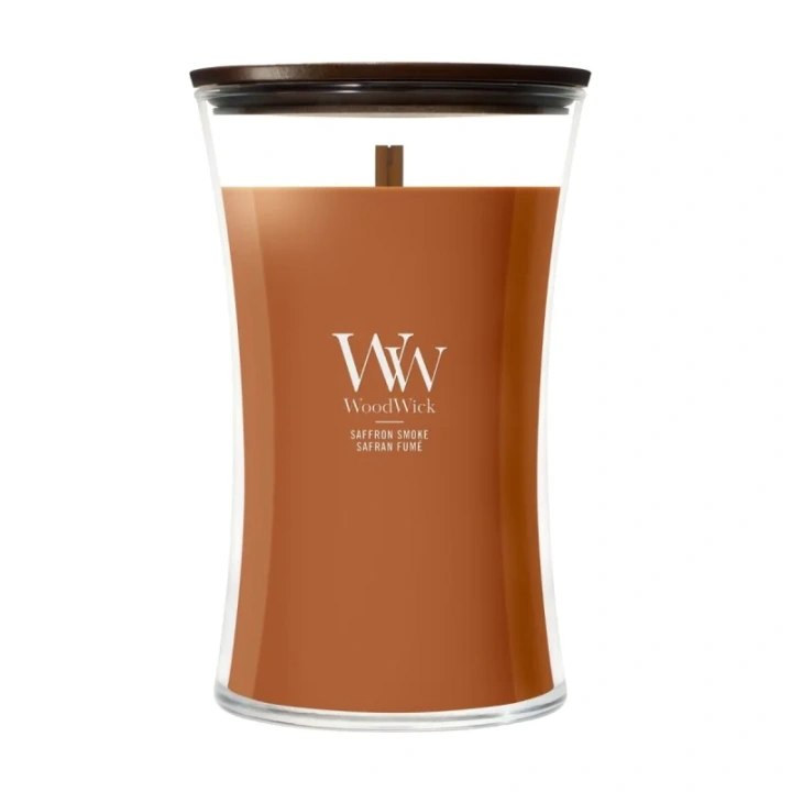 WOODWICK Pluswick duża świeca w słoiku SAFFRON SMOKE 609,5g