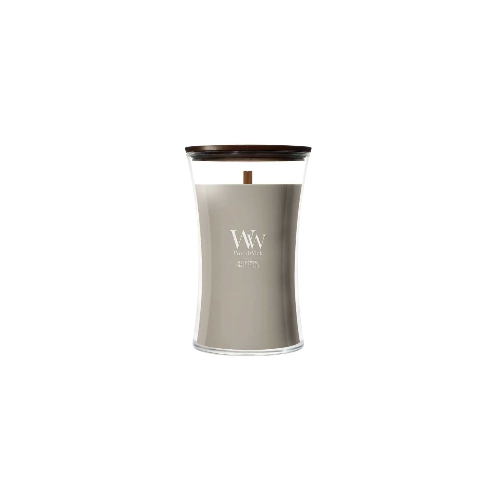 WOODWICK Pluswick duża świeca w słoiku WOOD SMOKE 609,5g