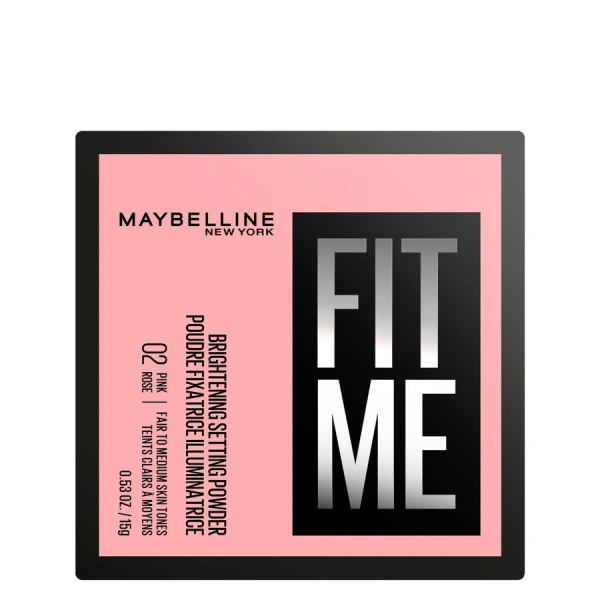 MAYBELLINE Fit Me Loose Powder puder do twarzy sypki 02 Pink Rose 15g
