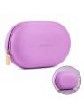 ECARLA silikonowa kosmetyczka wodoodporna, sztywne etui 18x11x7cm FIOLET KS157