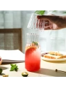 ECARLA karafka z falowanymi ściankami 510ml i pokrywką-szklanką 220ml KARR02