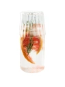 ECARLA karafka z falowanymi ściankami 510ml i pokrywką-szklanką 220ml KARR02