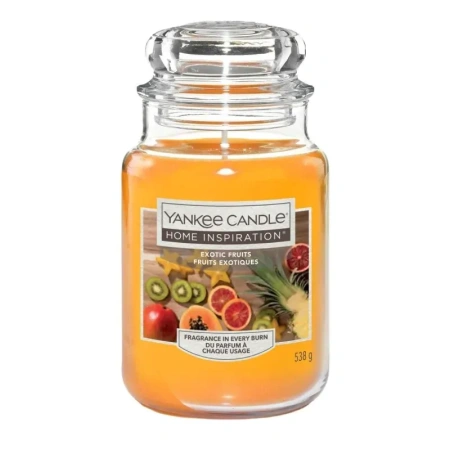 YANKEE CANDLE Home Inspiration Duża świeca w słoiku EXOTIC FRUITS 538g