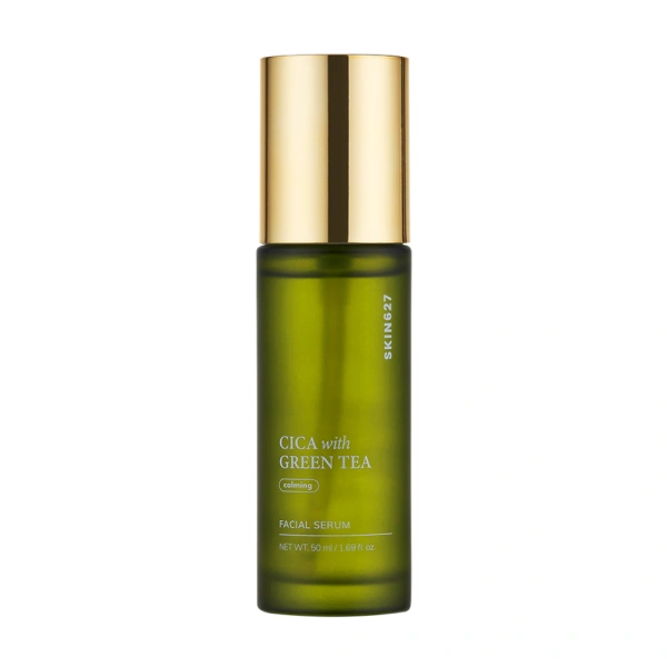 skin627 SKIN627 Cica With Green Tea serum do twarzy kojąco-nawilżające 50ml — Składniki i ocena