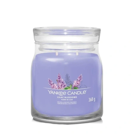 YANKEE CANDLE Signature Średnia świeca w słoiku LILAC BLOSSOMS 368g