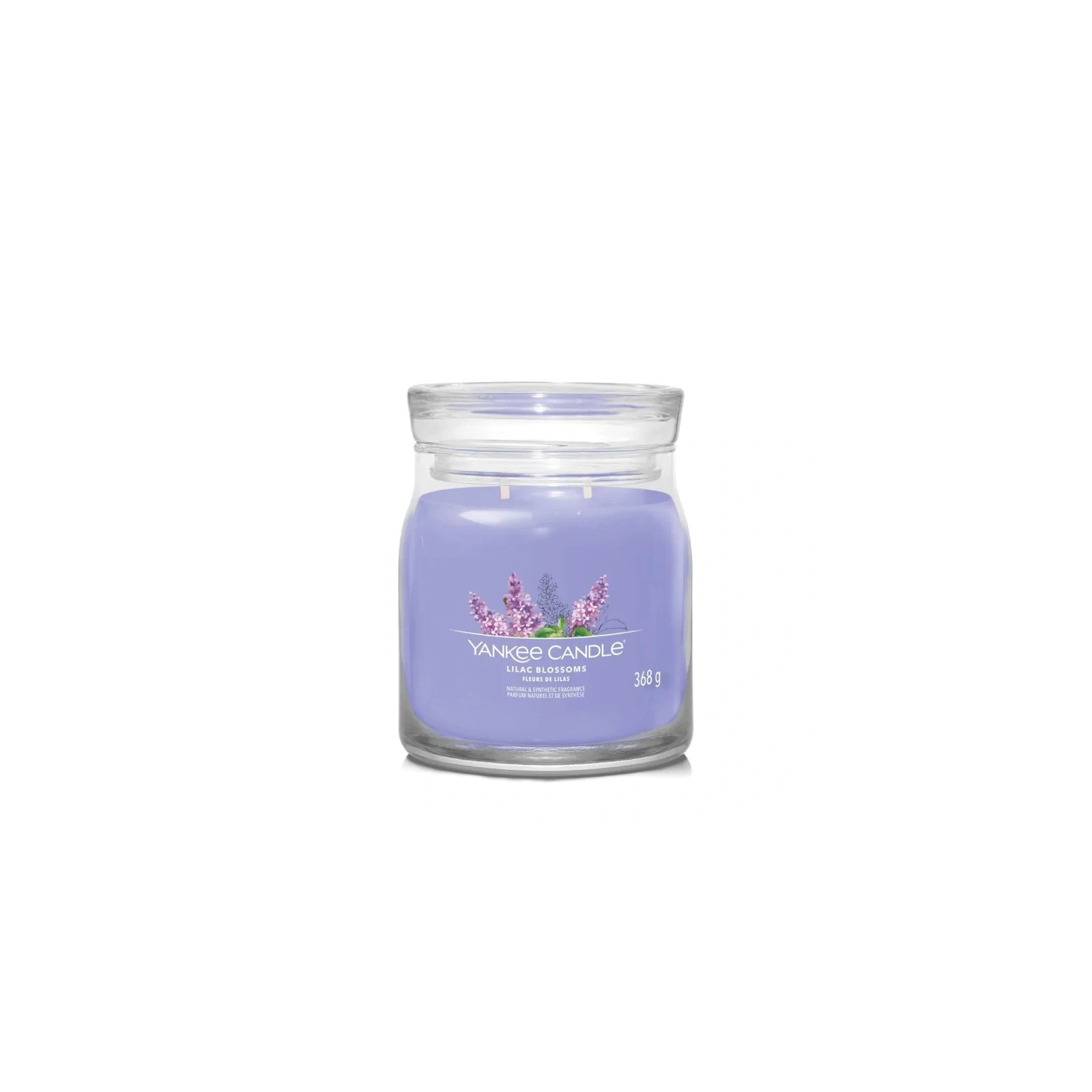 YANKEE CANDLE Signature Średnia świeca w słoiku LILAC BLOSSOMS 368g