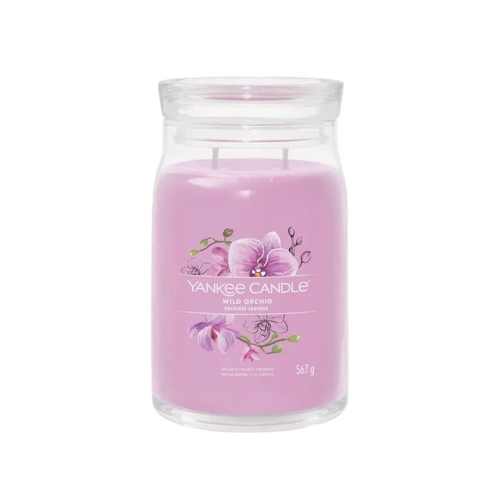 YANKEE CANDLE Signature Duża świeca w słoiku WILD ORCHID 567g