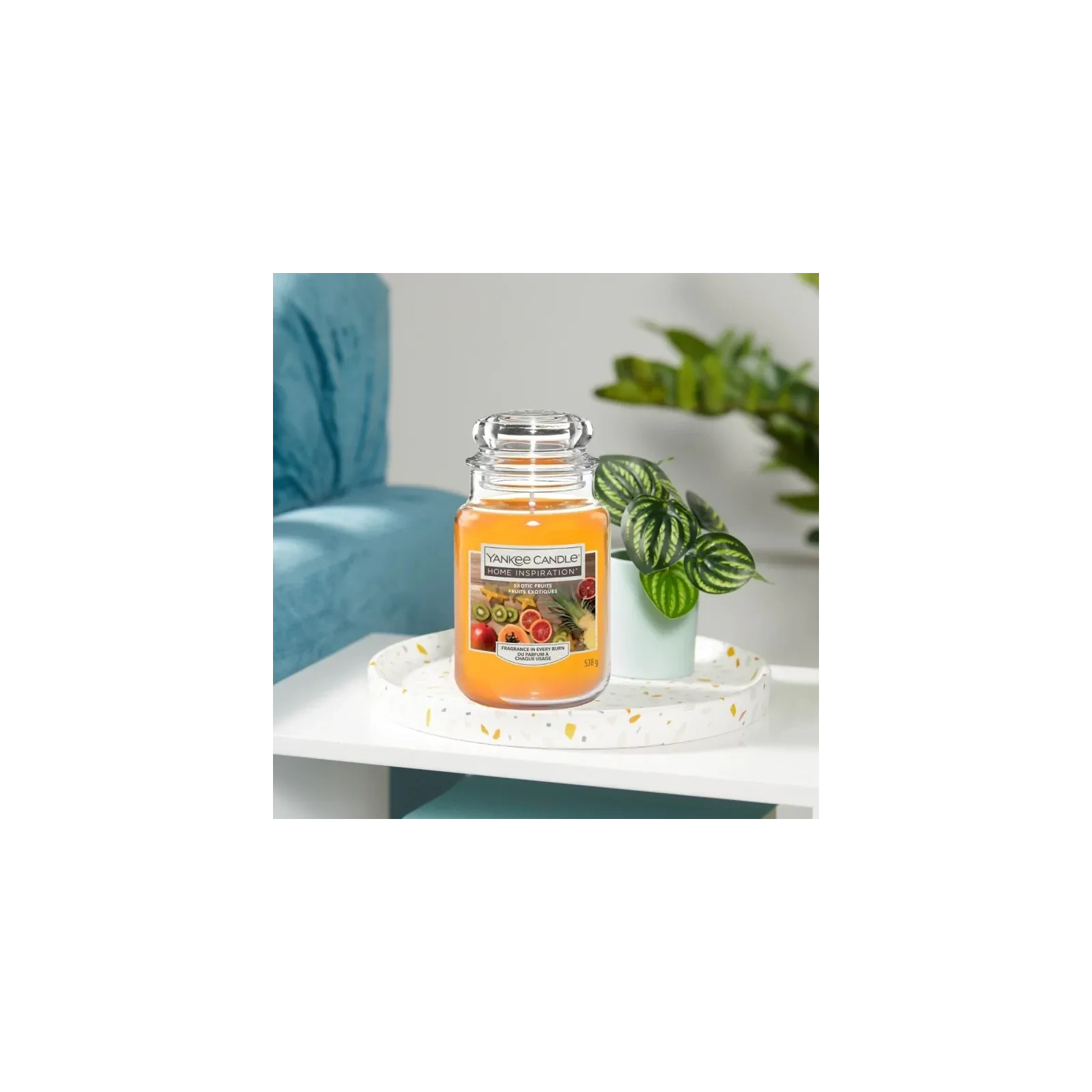 YANKEE CANDLE Home Inspiration Duża świeca w słoiku EXOTIC FRUITS 538g