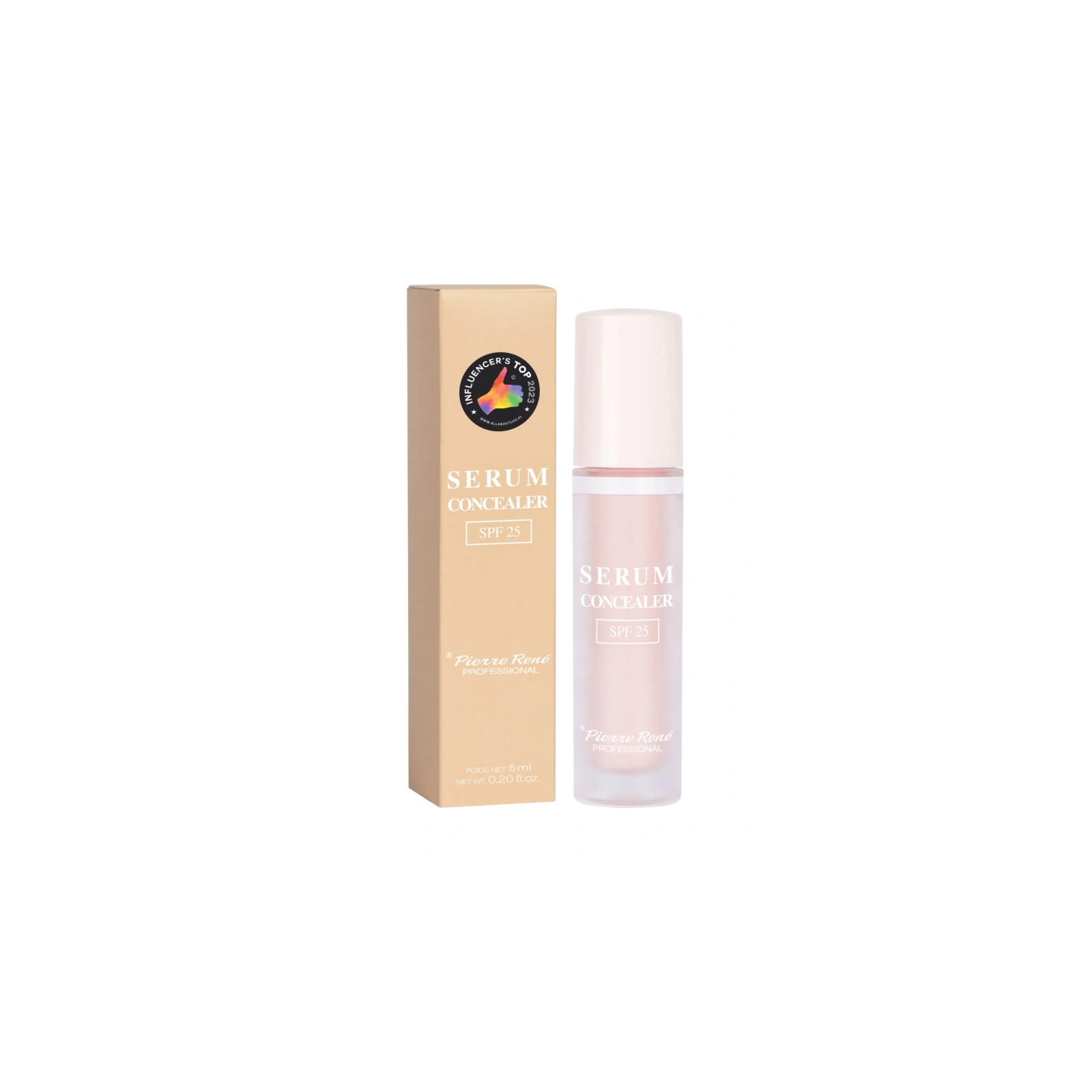 PIERRE RENE Serum Concealer SPF25 korektor pod oczy i do twarzy 05 6ml