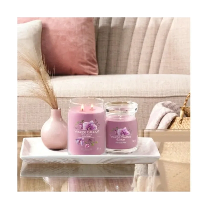 YANKEE CANDLE Signature Duża świeca w słoiku WILD ORCHID 567g