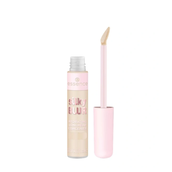 ESSENCE Silky Blur nawilżający korektor do twarzy 100 średnie krycie 10ml