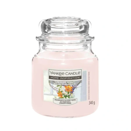 YANKEE CANDLE Home Inspiration Średnia świeca w słoiku SUN-KISSED BLOOMS 340g