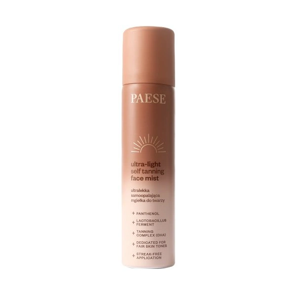PAESE Ultralekka mgiełka samoopalająca Self Tanning Face Mist 75ml