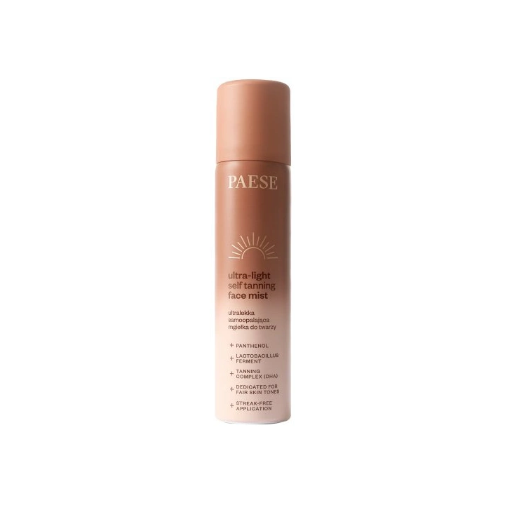 PAESE Ultralekka mgiełka samoopalająca Self Tanning Face Mist 75ml