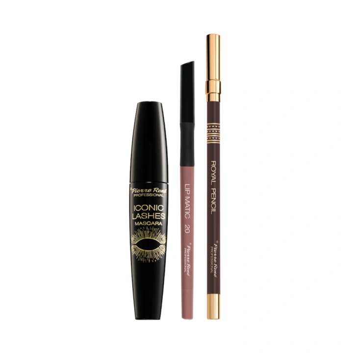 PIERRE RENE Smoky uniwersalny zestaw do makijażu Smoky Brown
