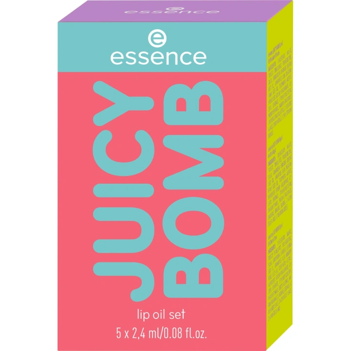 ESSENCE Juicy Bomb zestaw olejków do ust Lip Oil Set 5x2,4ml
