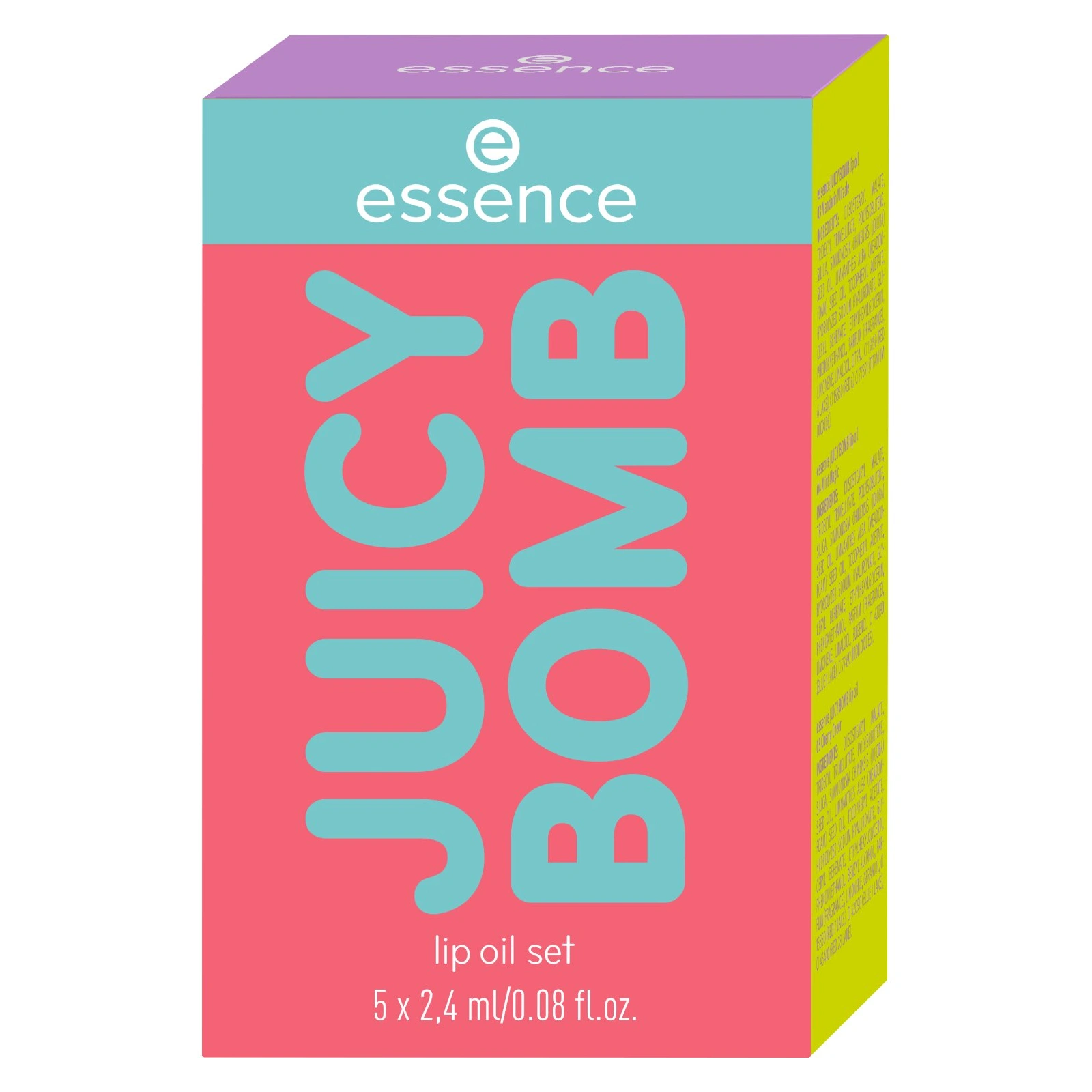 ESSENCE Juicy Bomb zestaw olejków do ust Lip Oil Set 5x2,4ml