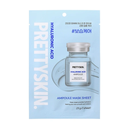 PRETTYSKIN ampułkowa maseczka do twarzy KWAS HIALURONOWY 23g
