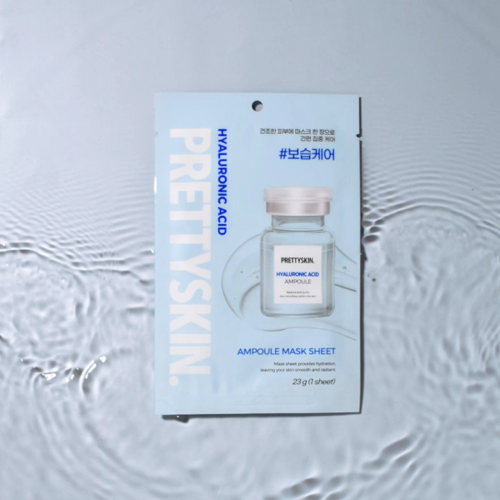 PRETTYSKIN ampułkowa maseczka do twarzy KWAS HIALURONOWY 23g