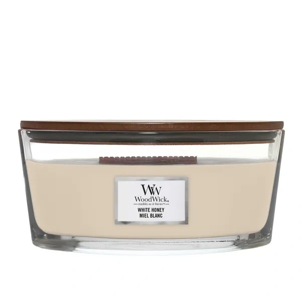 WOODWICK Core Hearthwick świeca w słoiku elipsa WHITE HONEY 453g