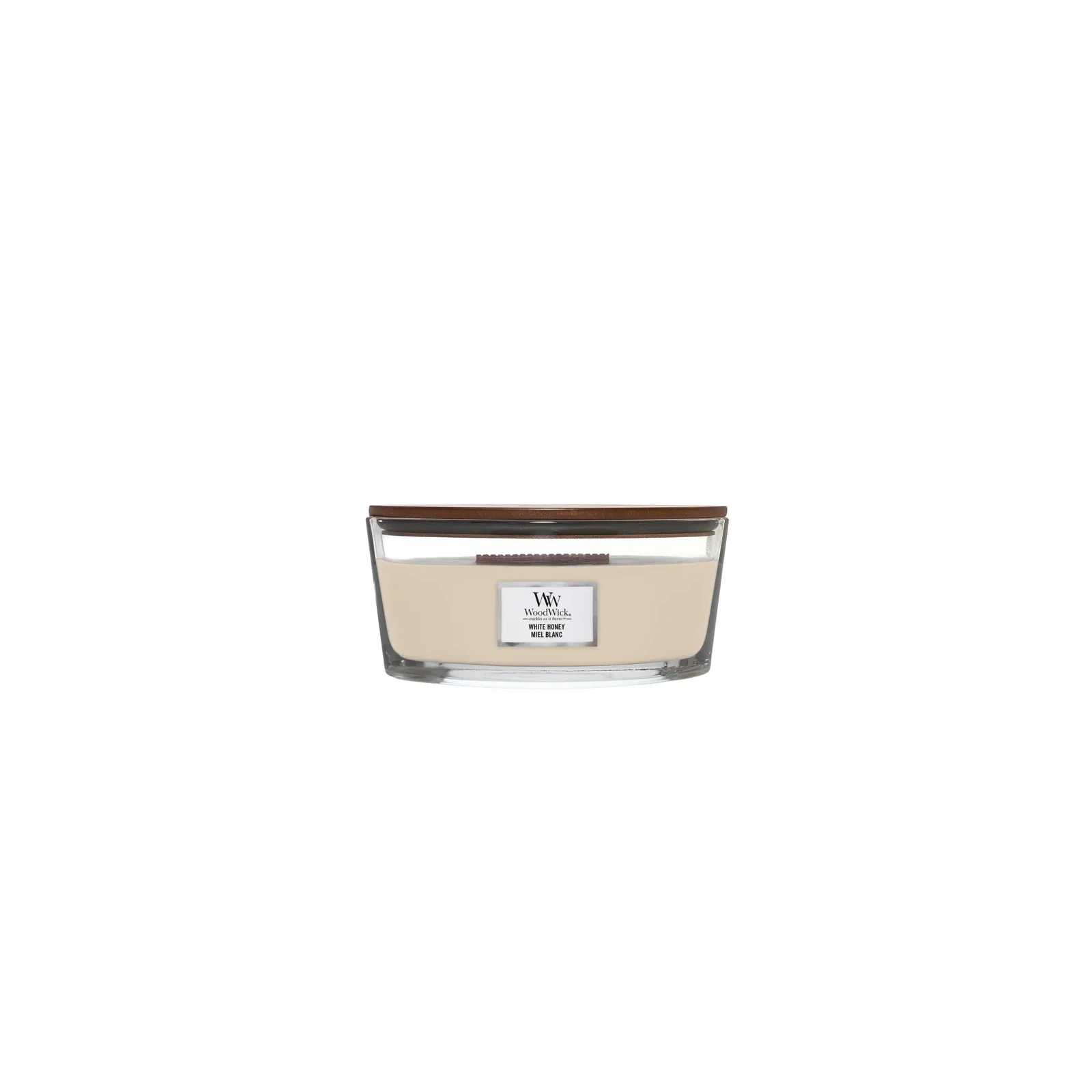 WOODWICK Core Hearthwick świeca w słoiku elipsa WHITE HONEY 453g