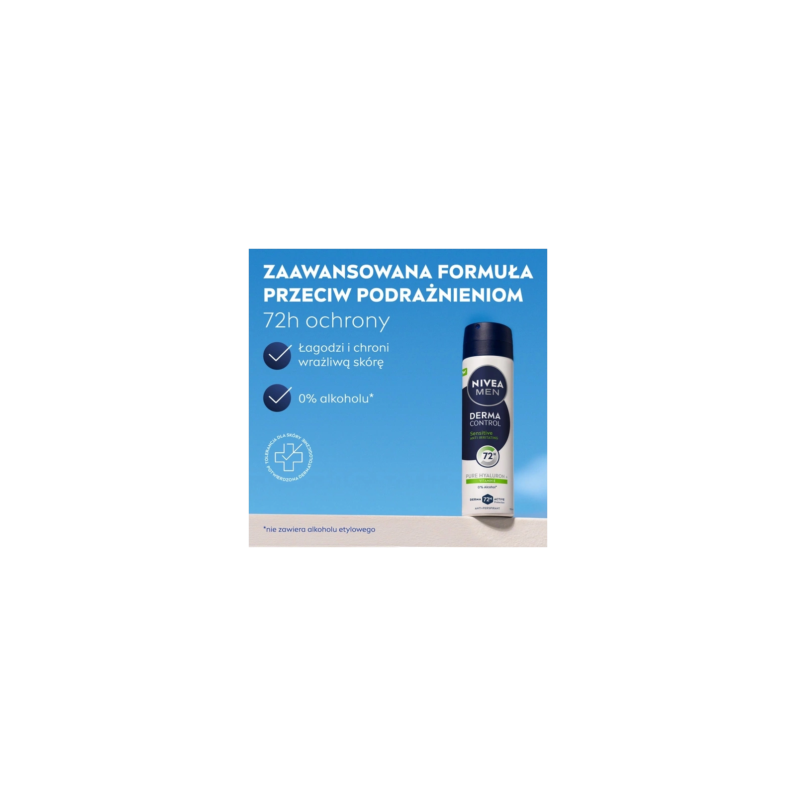 NIVEA Men Derma Control Sensitive antyperspirant w sprayu 150ml