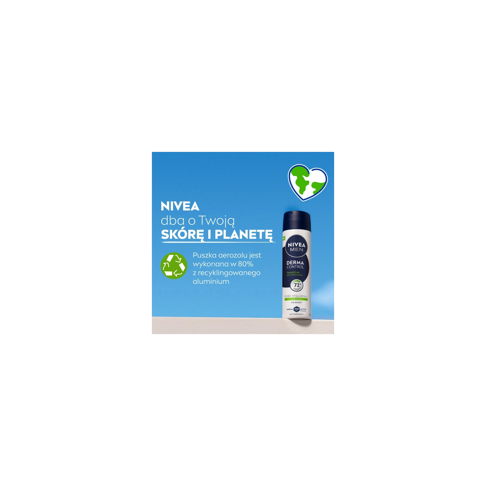 NIVEA Men Derma Control Sensitive antyperspirant w sprayu 150ml
