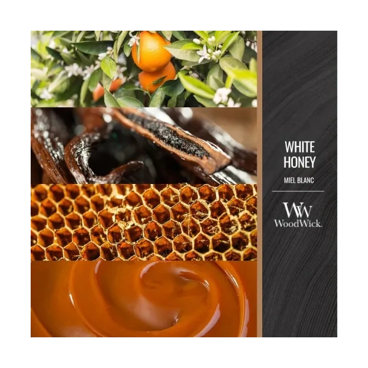 WOODWICK Core Hearthwick świeca w słoiku elipsa WHITE HONEY 453g