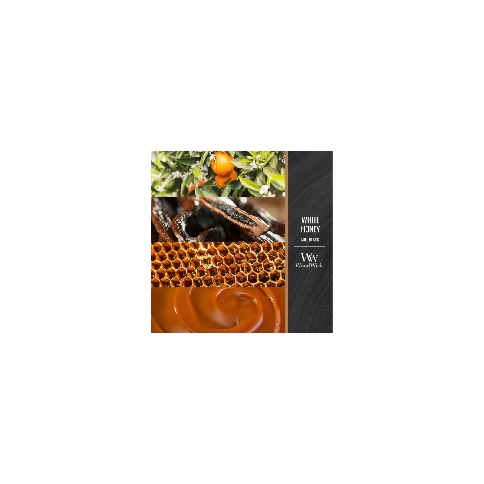 WOODWICK Core Hearthwick świeca w słoiku elipsa WHITE HONEY 453g
