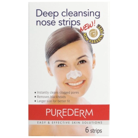 PUREDERM plastry na nos głęboko oczyszczające 6szt