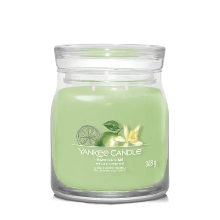 YANKEE CANDLE Signature Średnia świeca w słoiku VANILLA LIME 368g