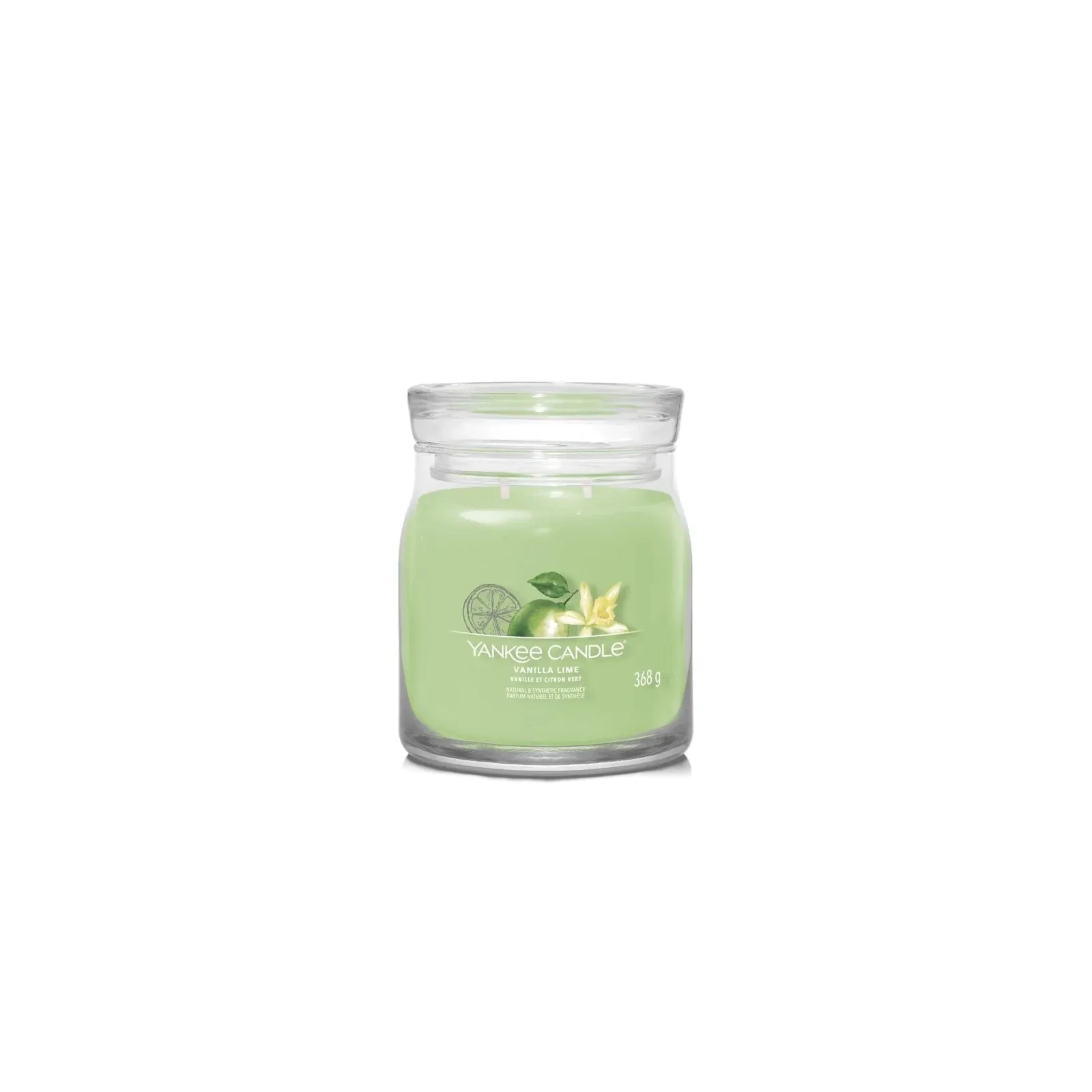 YANKEE CANDLE Signature Średnia świeca w słoiku VANILLA LIME 368g