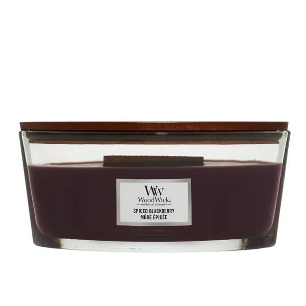 WOODWICK Core Hearthwick świeca w słoiku elipsa SPICED BLACKBERRY 453g