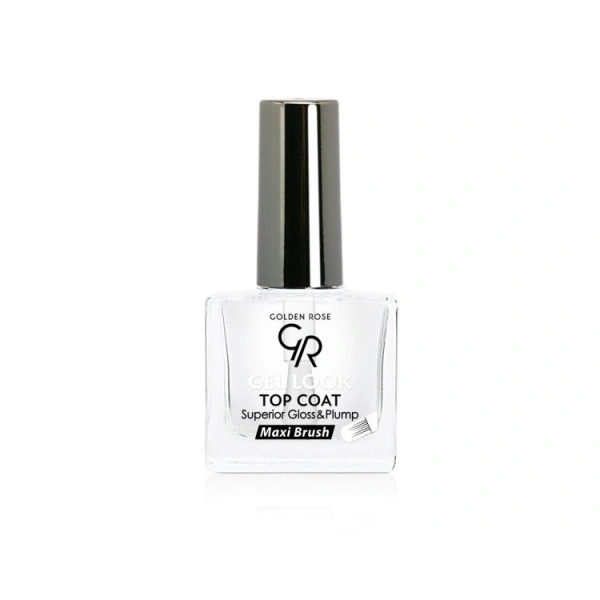 GOLDEN ROSE Top Coat Gel Look - żelowy utwardzacz 10ml