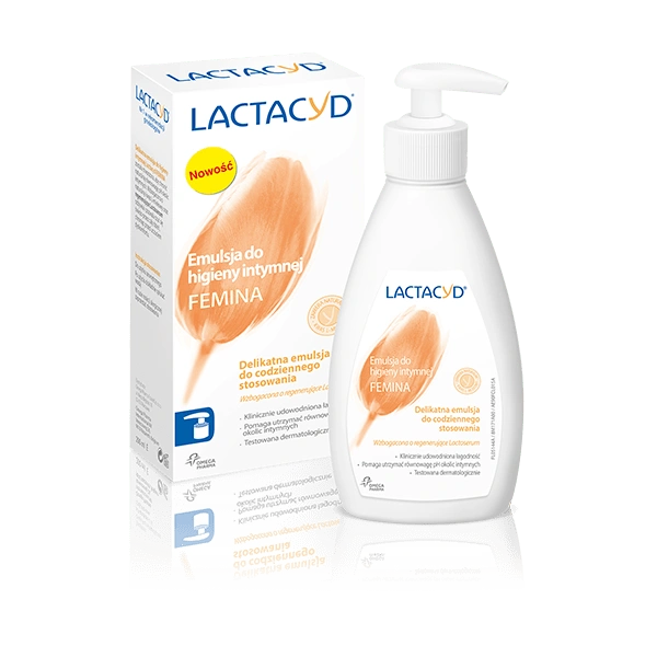 LACTACYD Femina delikatna emulsja do codziennego stosowania 200ml pompka
