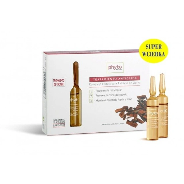 PHYTO NATURE Ampułki przeciw wypadaniu włosów z Chininą 6x10ml