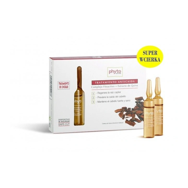 PHYTO NATURE Ampułki przeciw wypadaniu włosów z Chininą 6x10ml