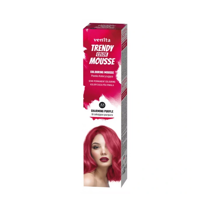 VENITA Trendy Color Mousse pianka koloryzująca 33 Urzekająca Purpura 75ml