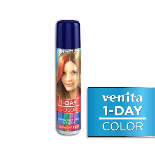 VENITA 1-Day Color spray koloryzujący do włosów 04 Red Spark 50ml