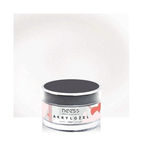 NEESS akrylożel budujący i przedłużający płytkę 7885 Clear 15g