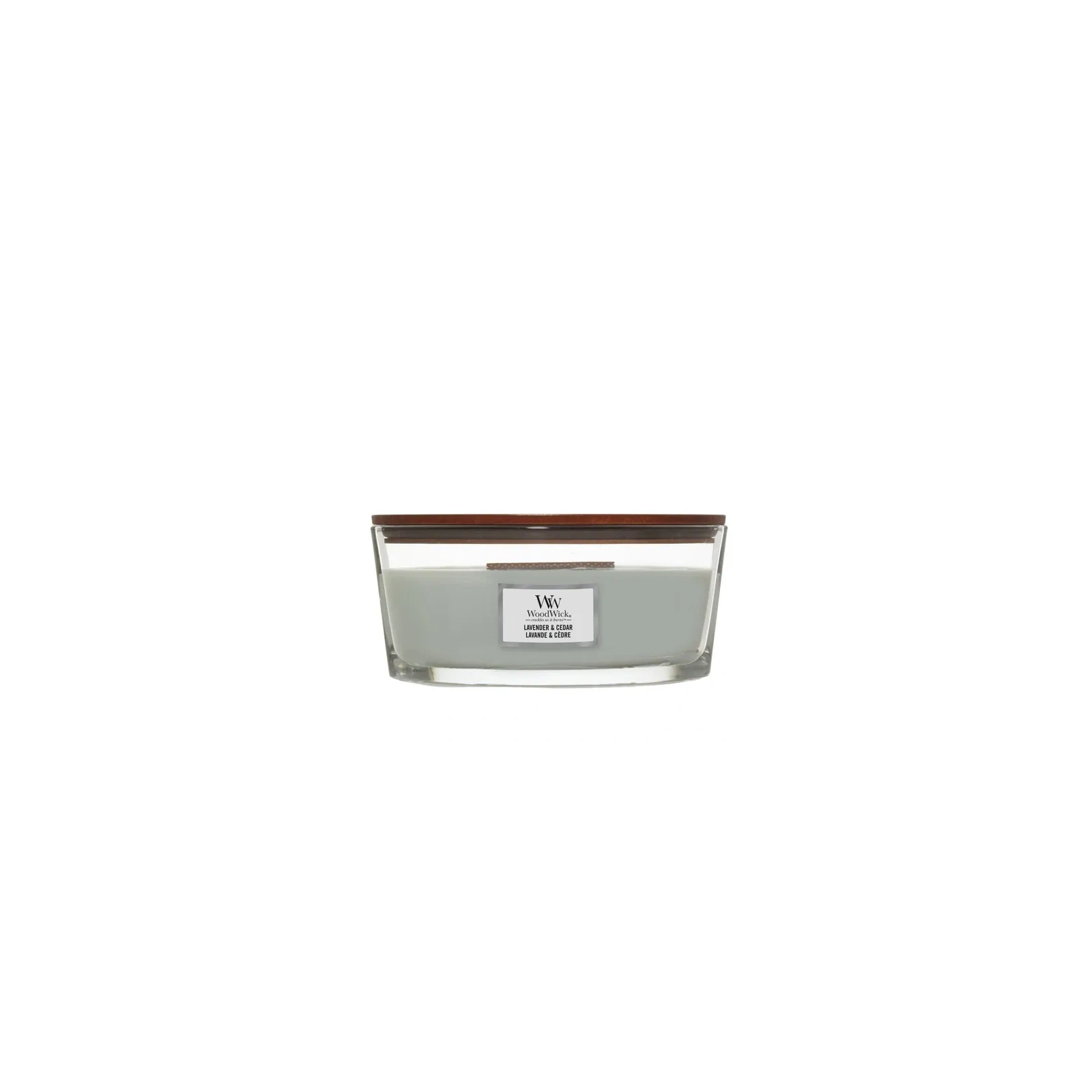 WOODWICK Core Hearthwick świeca w słoiku elipsa LAVENDER & CEDAR 453g