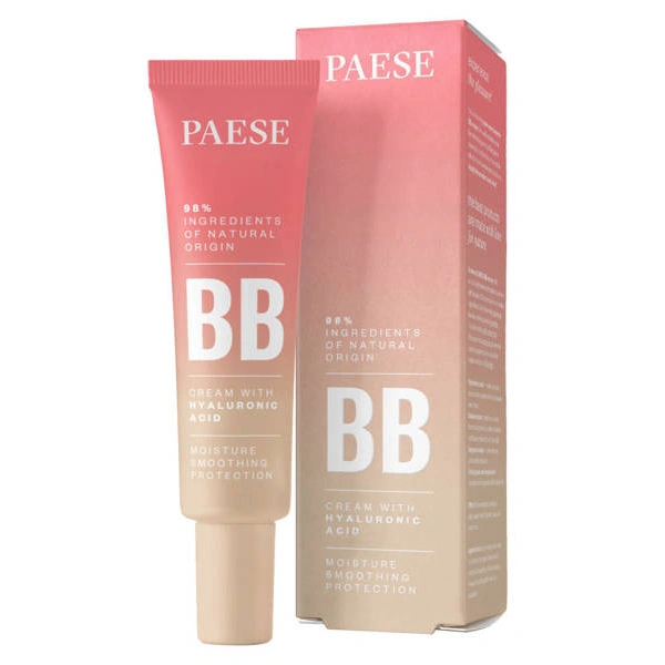 Paese PAESE BB Cream krem do twarzy z kwasem hialuronowym 02N Beige 30ml — Składniki i ocena