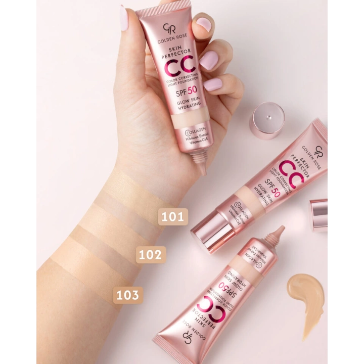 GOLDEN ROSE CC Skin Perfector podkład do twarzy SPF50 102 Neutral 30ml
