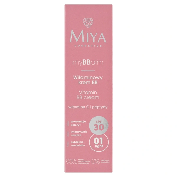 MIYA myBBalm witaminowy krem do twarzy nawilżająca 01 SPF30 30ml