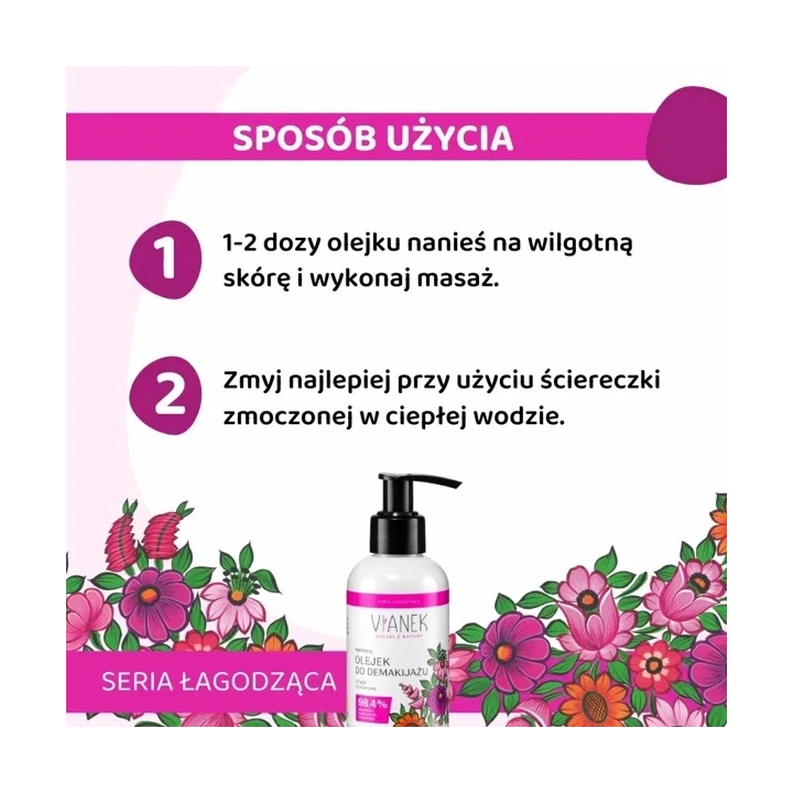 SYLVECO Vianek Łagodząca olejek do demakijażu 150ml