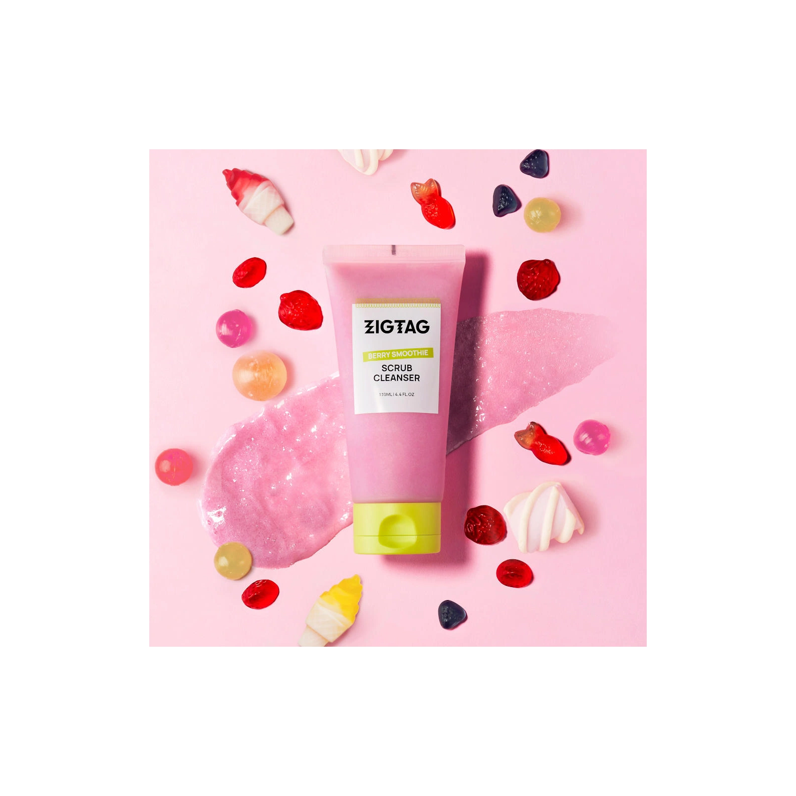 ZIGTAG Berry Smoothie Scrub Cleanser peelingujący żel oczyszczający do twarzy 130ml
