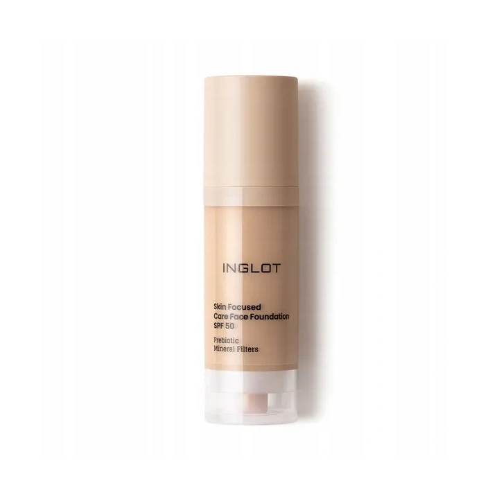 INGLOT Skin Focused podkład do twarzy pielęgnacyjny SPF50 305 Peachy Beige 30ml 