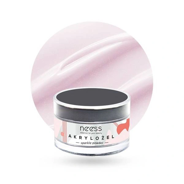 NEESS akrylożel budujący i przedłużający płytkę 7888 Sparkle Powder 15g