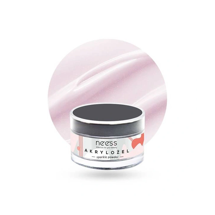 NEESS akrylożel budujący i przedłużający płytkę 7888 Sparkle Powder 15g