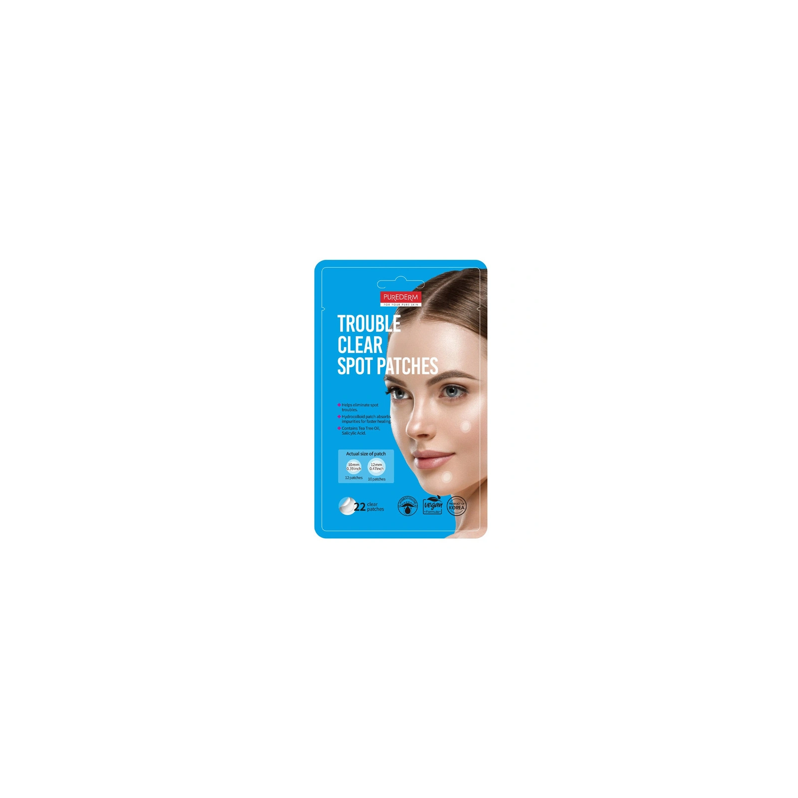 PUREDERM plastry na wypryski wegańskie 22szt